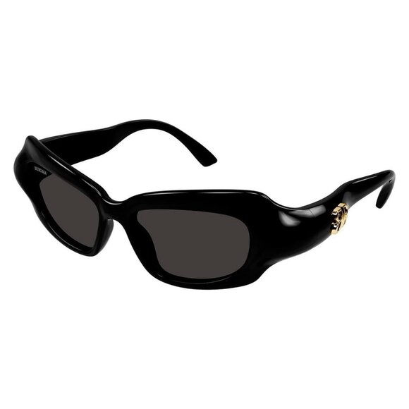 New Authentic  BALENCIAGA Black Cat Eye BB0354S 001 Sunglasses Women - Picture 1 of 4
